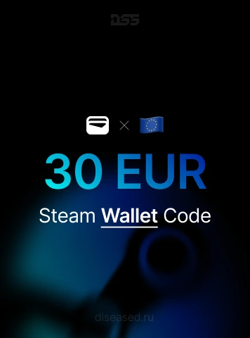 Изображение: Код для пополнения Steam Wallet | EU | 30 EUR